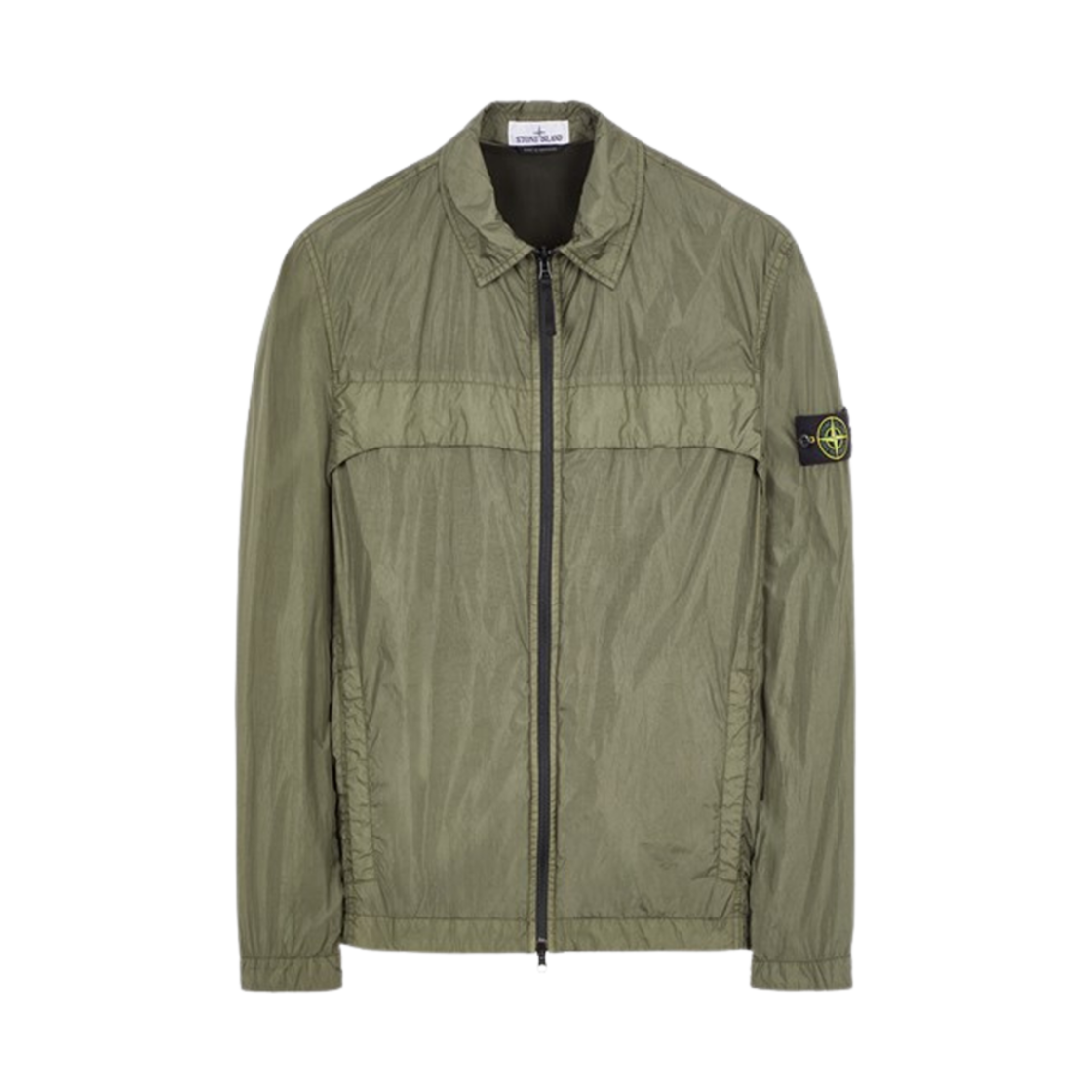 801510522-V0059 Stone Island 10522 Garment Dyed Crinkle Reps R-NY Overshirt Musk Green - 24SS