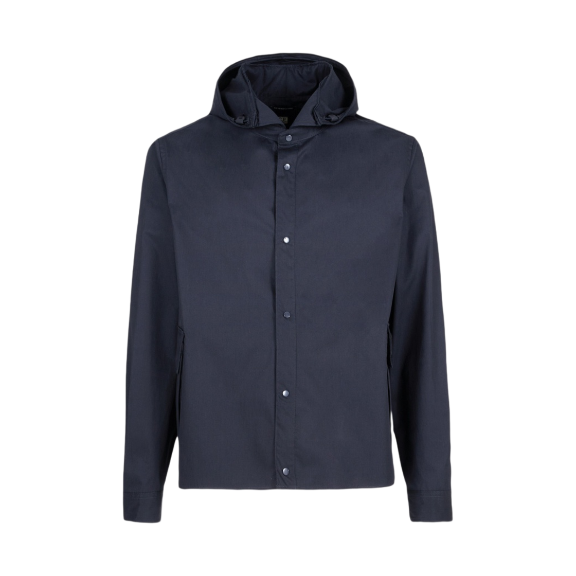14CMSH073A006472A888 C.P. Company Metropolis Series Gabardine Hooded Shirt Total Eclipse Blue - 23SS