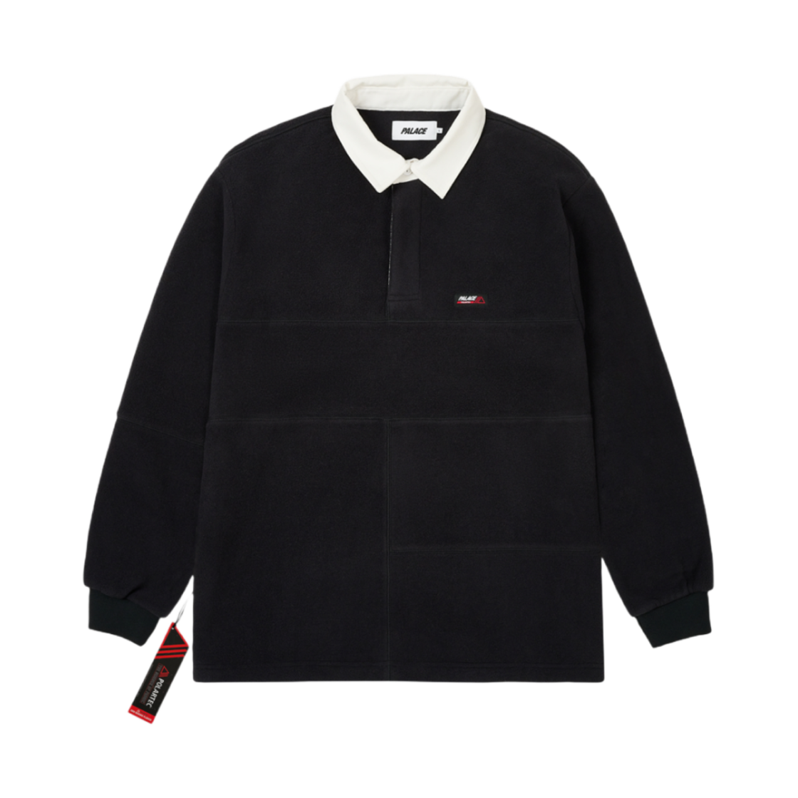 - Palace Polartec Patch Up Rugby Black - 24FW - 대표 이미지 #1