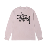 Stussy Basic Stussy Pigment Dyed LS T-Shirt Blush 2023