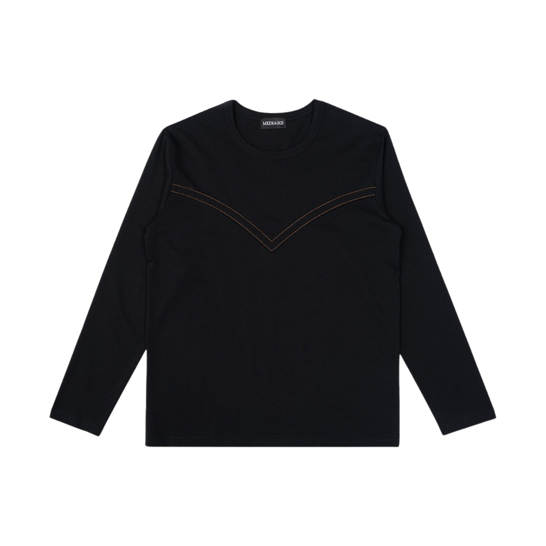 미디어(82) 오너먼트 티 블랙(MEDIA(82) Ornament Tee Black)