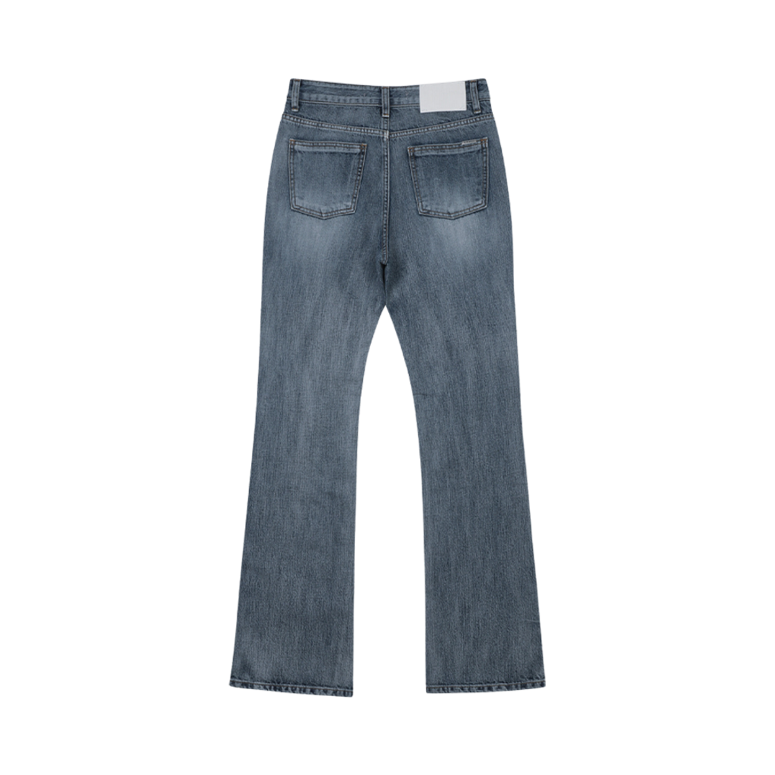 (W) 보헤미안 서울 세미 부츠컷 데님 팬츠 레인 블루((W) Bohemian Seoul Semi-Boots Cut Denim Pants Rain Blue)