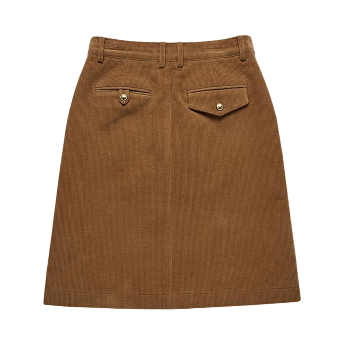 (W) 던스트 A 라인 버튼드 포인트 코듀로이 스커트 코듀로이 카멜((W) Dunst A-Line Button Point Corduroy Skirt Corduroy Camel) - 2