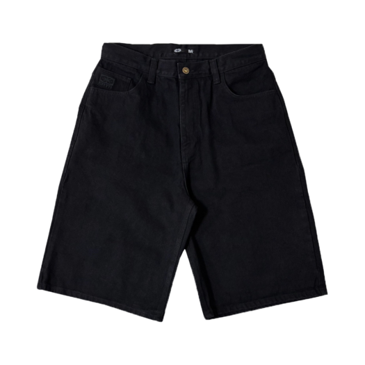 P00000MH_black_copy ERTR Essential Bermuda Denim Shorts Black