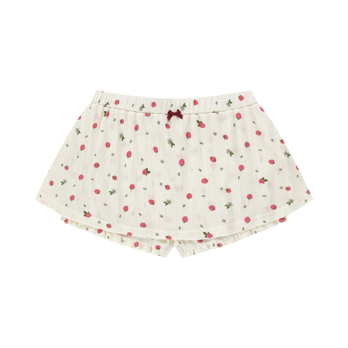 25NNSSBSTF001IV NIIER NOR Strawberry Skirt Shorts Ivory