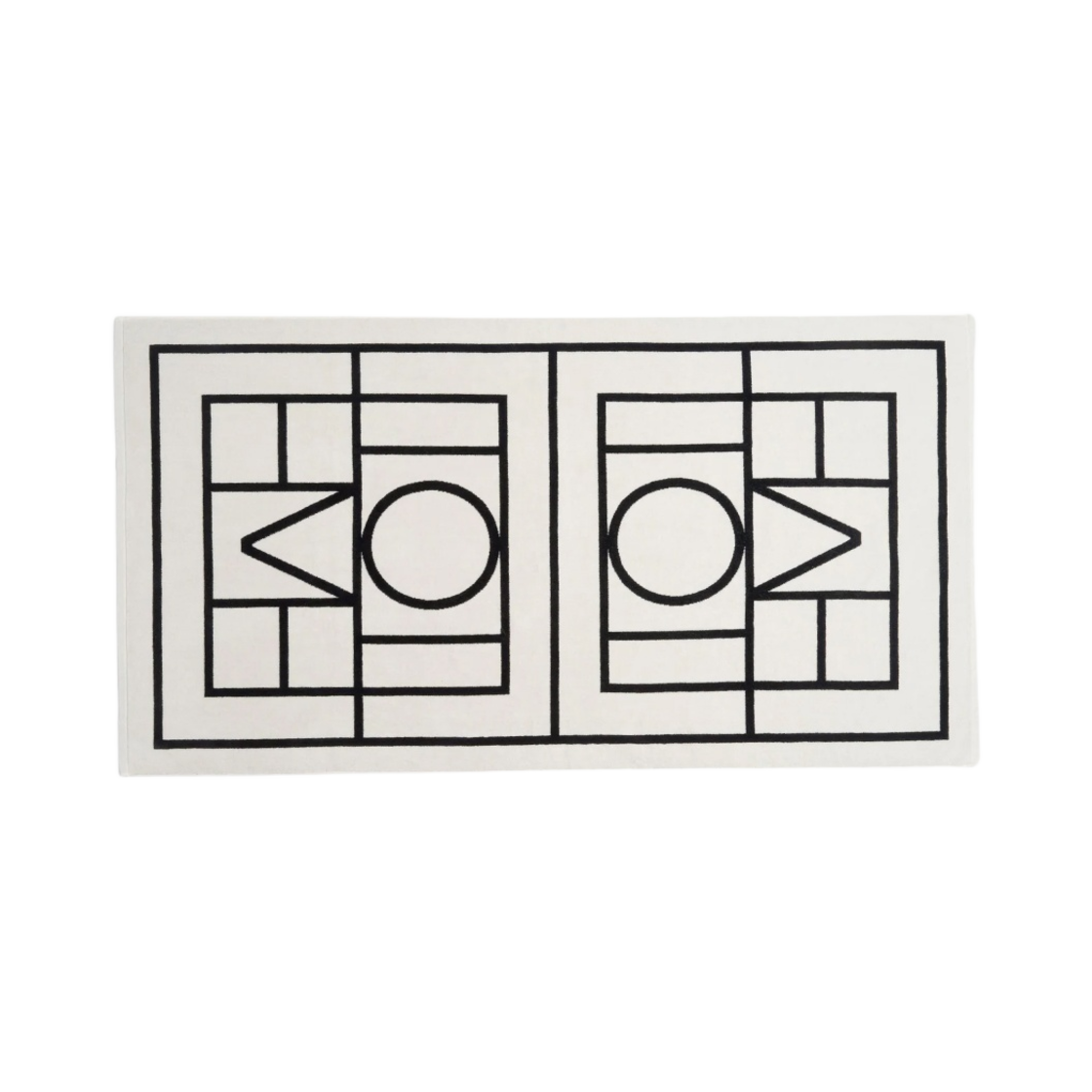 토템 모노그램 자카드 비치 타월 두부(Toteme Monogram Jacquard Beach Towel Tofu)