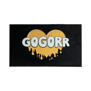 GOGORR Heart Logo Mini Rug Black