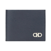 Ferragamo Gancini Wallet Ocean Black