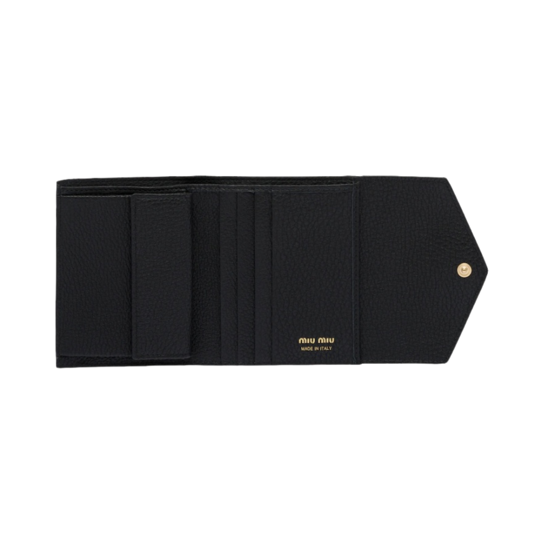 미우 미우 가죽 반지갑 블랙(Miu Miu Small Leather Wallet Black) - 2
