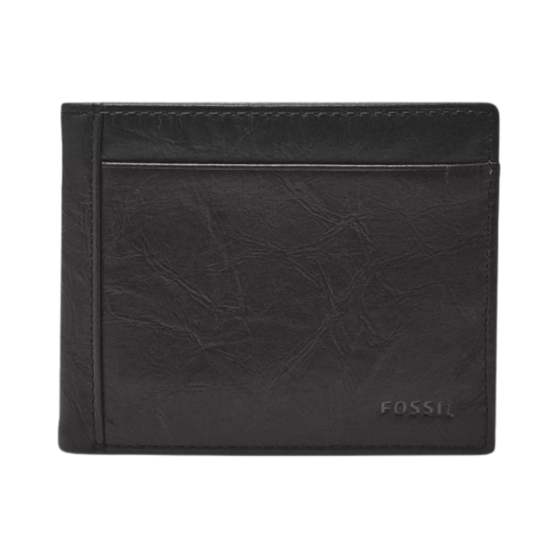 파슬 닐 레더 플립 ID 반지갑 블랙(Fossil Neel Leather Bifold with Flip ID Wallet Black)