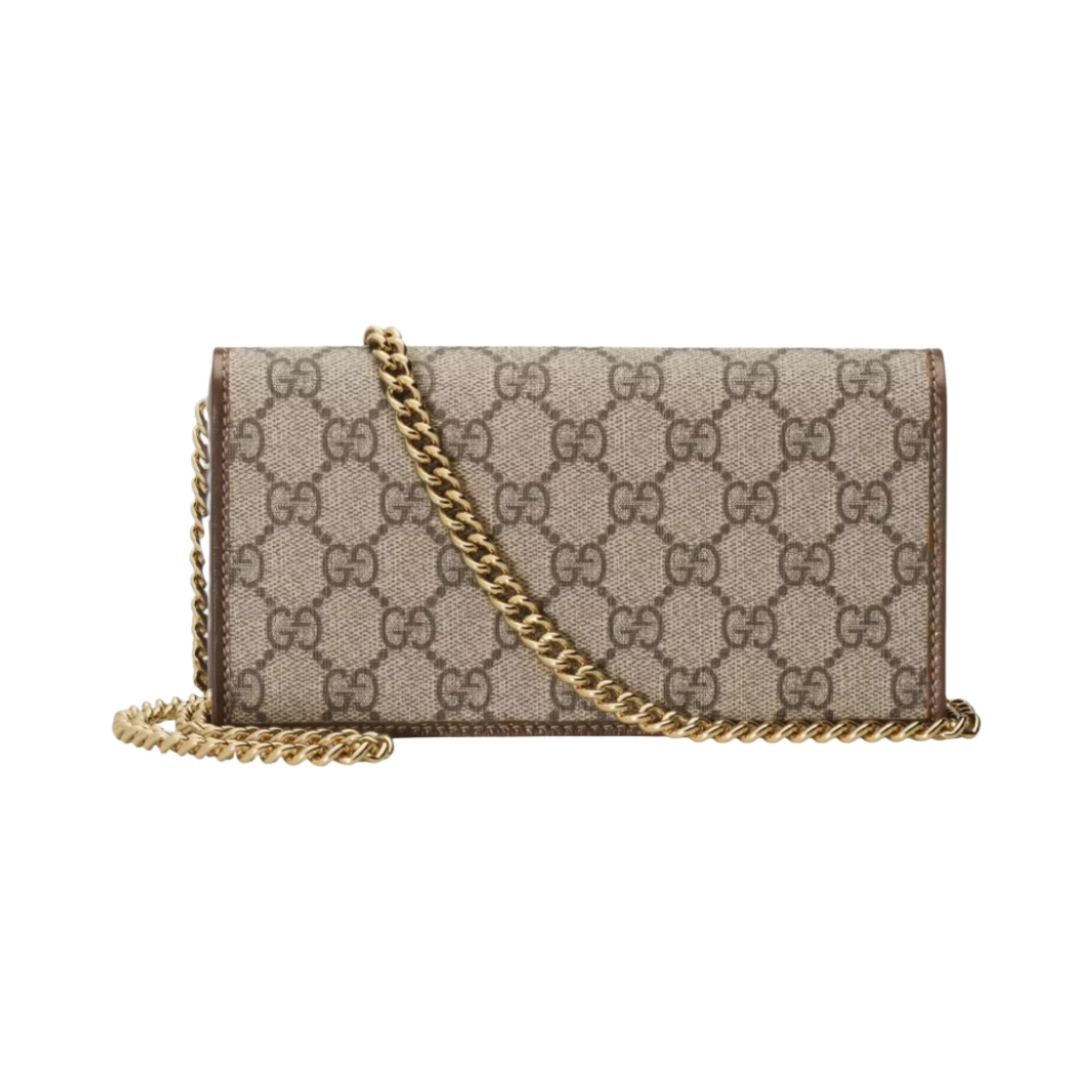621892-92TCG-8563 Gucci Horsebit 1955 Wallet with Chain Beige Ebony - #2