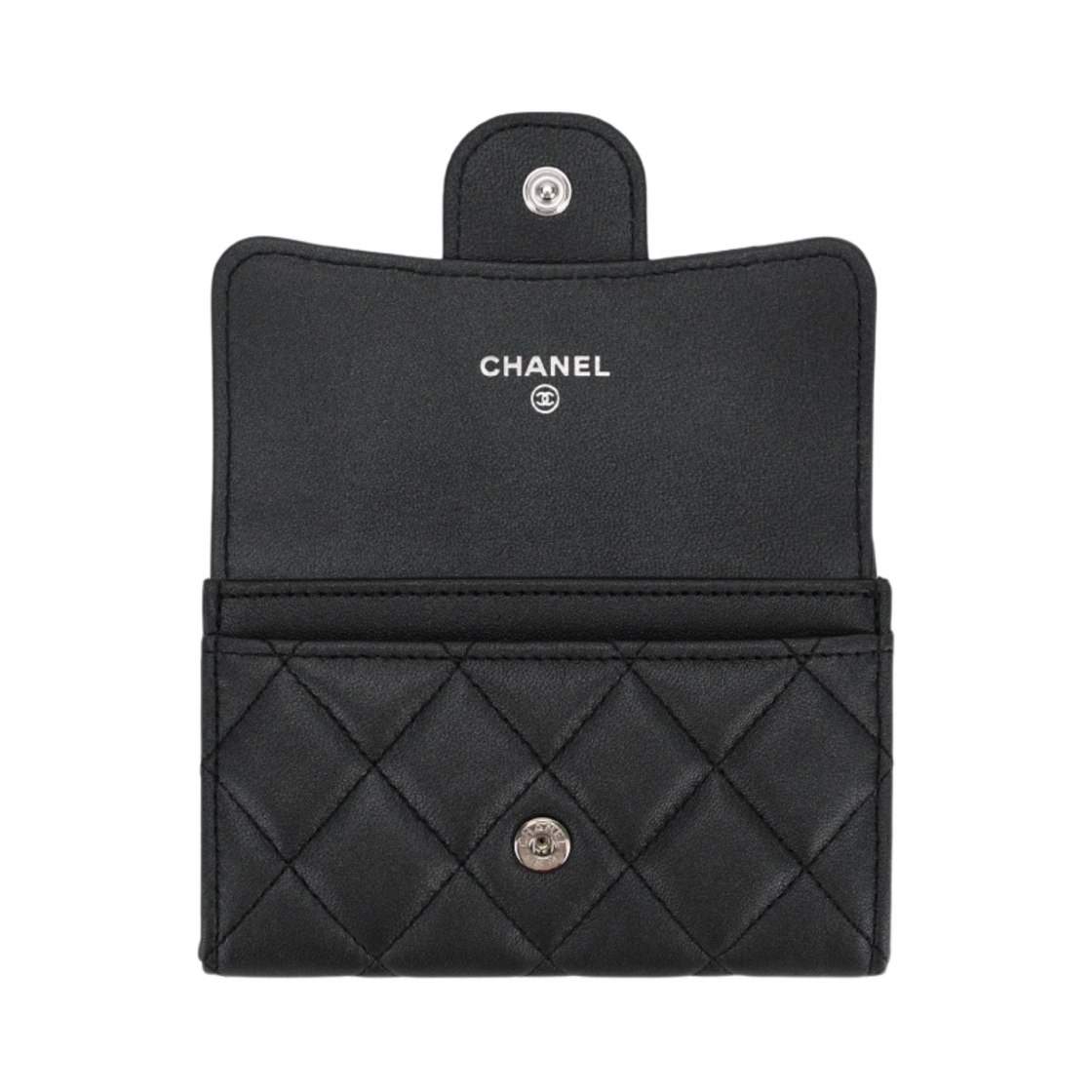 샤넬 클래식 카드 홀더 펄리 램스킨 & 블랙 메탈 블랙(Chanel Classic Card Holder Pearly Lambskin & Black) - 2
