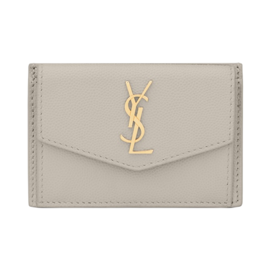 생로랑 그랑드 뿌드르 엠보스드 레더 업타운 카드 케이스 블랑 빈티지(Saint Laurent Uptown Card Case in Grain de Poudre Embossed Leather Blanc Vintage) - 1