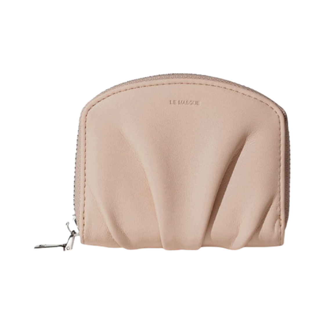 L0895170492 Le Masque Dough Zipper Coin & Card Wallets Powder Pink