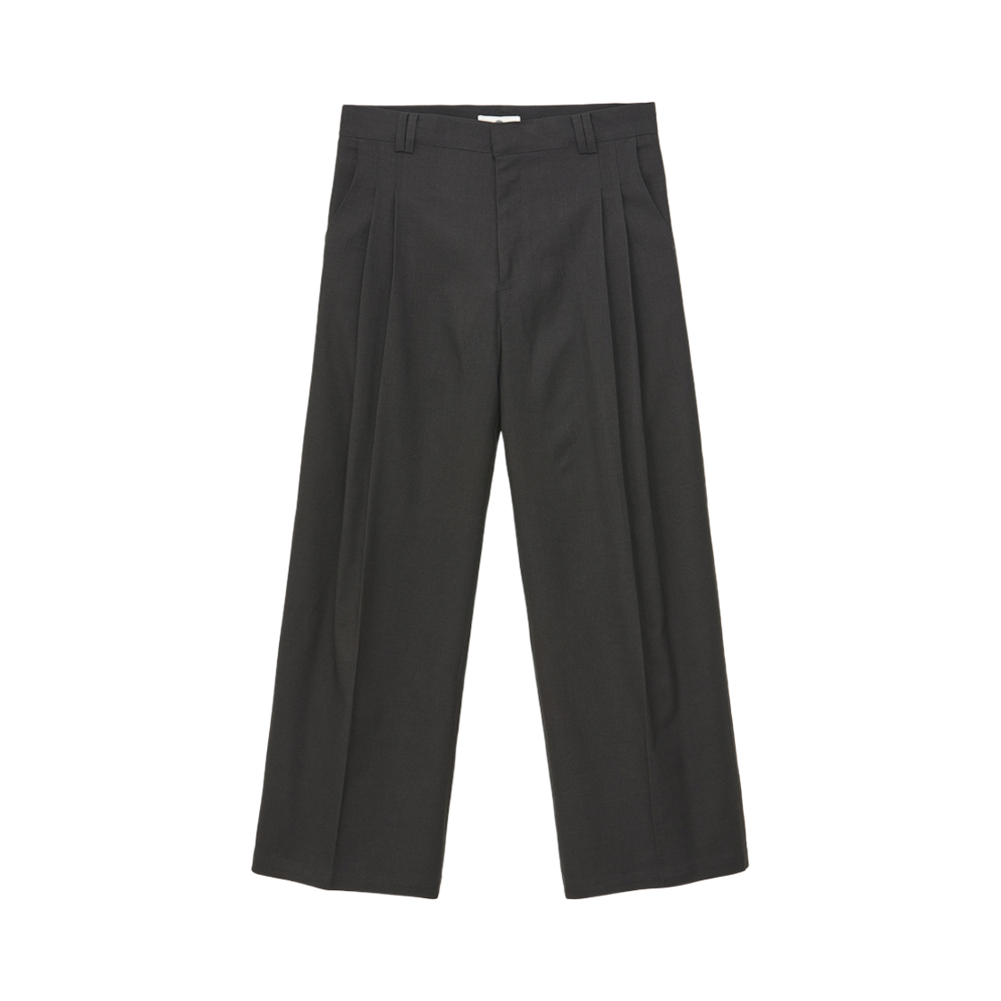 24FWPA01CH Woodman Pintuck Wide Slacks Chacoal