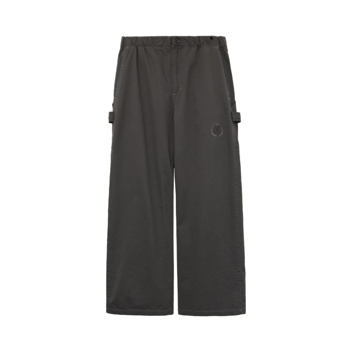 HM5TPT8901MR Polyteru Human Index Human Carpenter Pajama Pants Charcoal Gray - 대표 이미지 #1