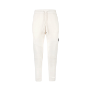 C.P. Company Diagonal Raised Fleece Track Pants Gauze White - 22FW