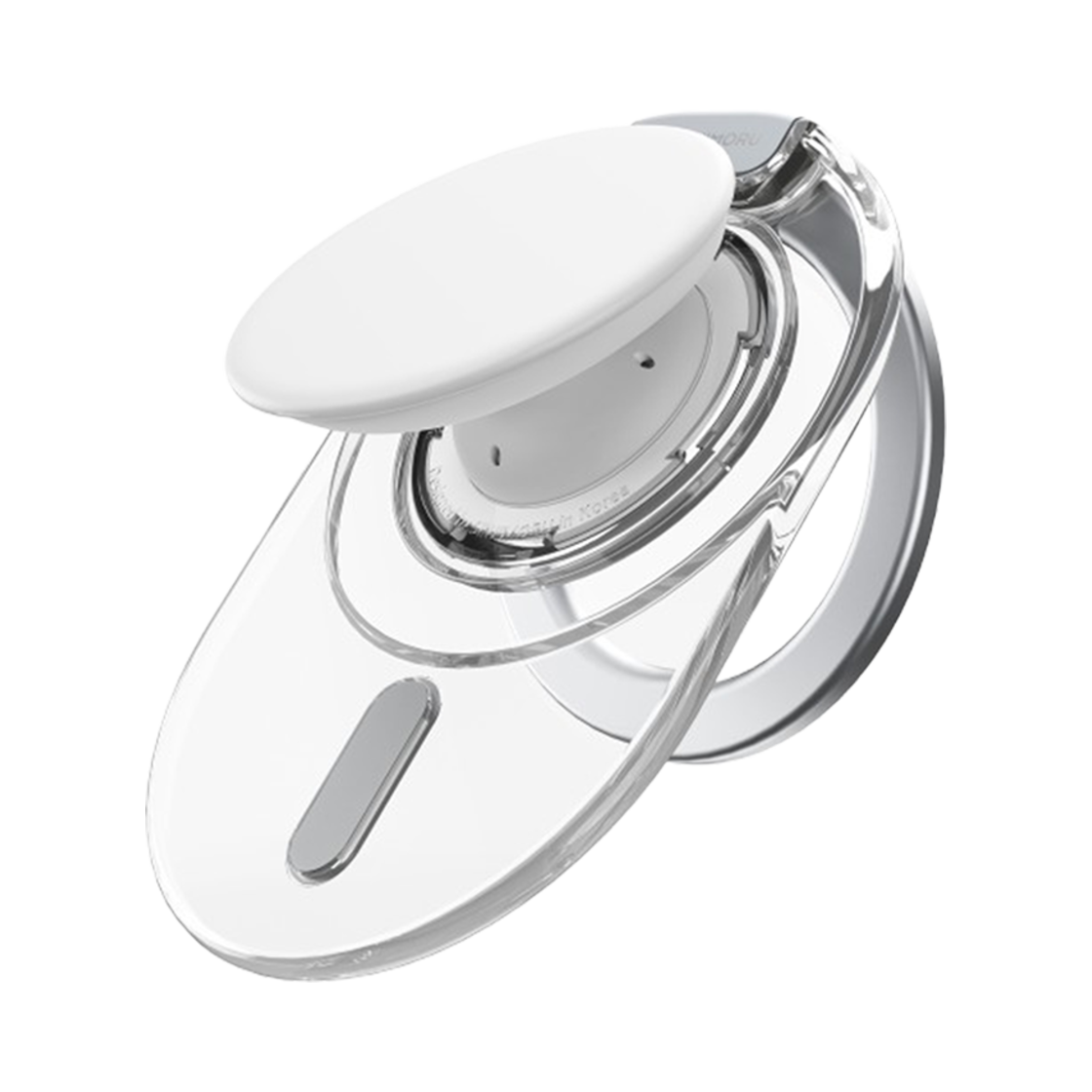 S300410002 SINJIMORU MagSafe Taptok Stand Tok Holder Silicone Grip White