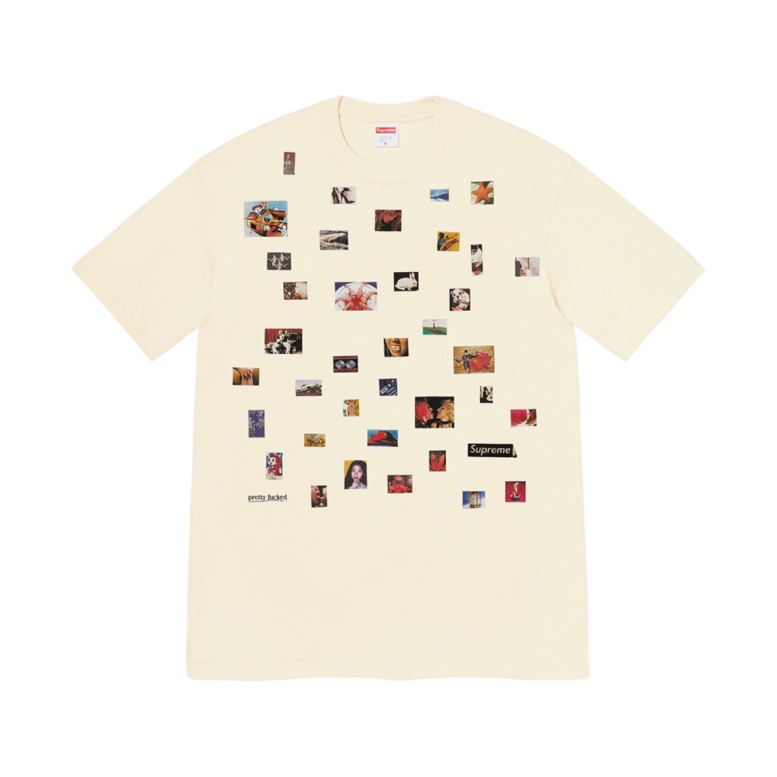 - Supreme Pretty Fucked T-Shirt Natural - 22SS - 대표 이미지 #1