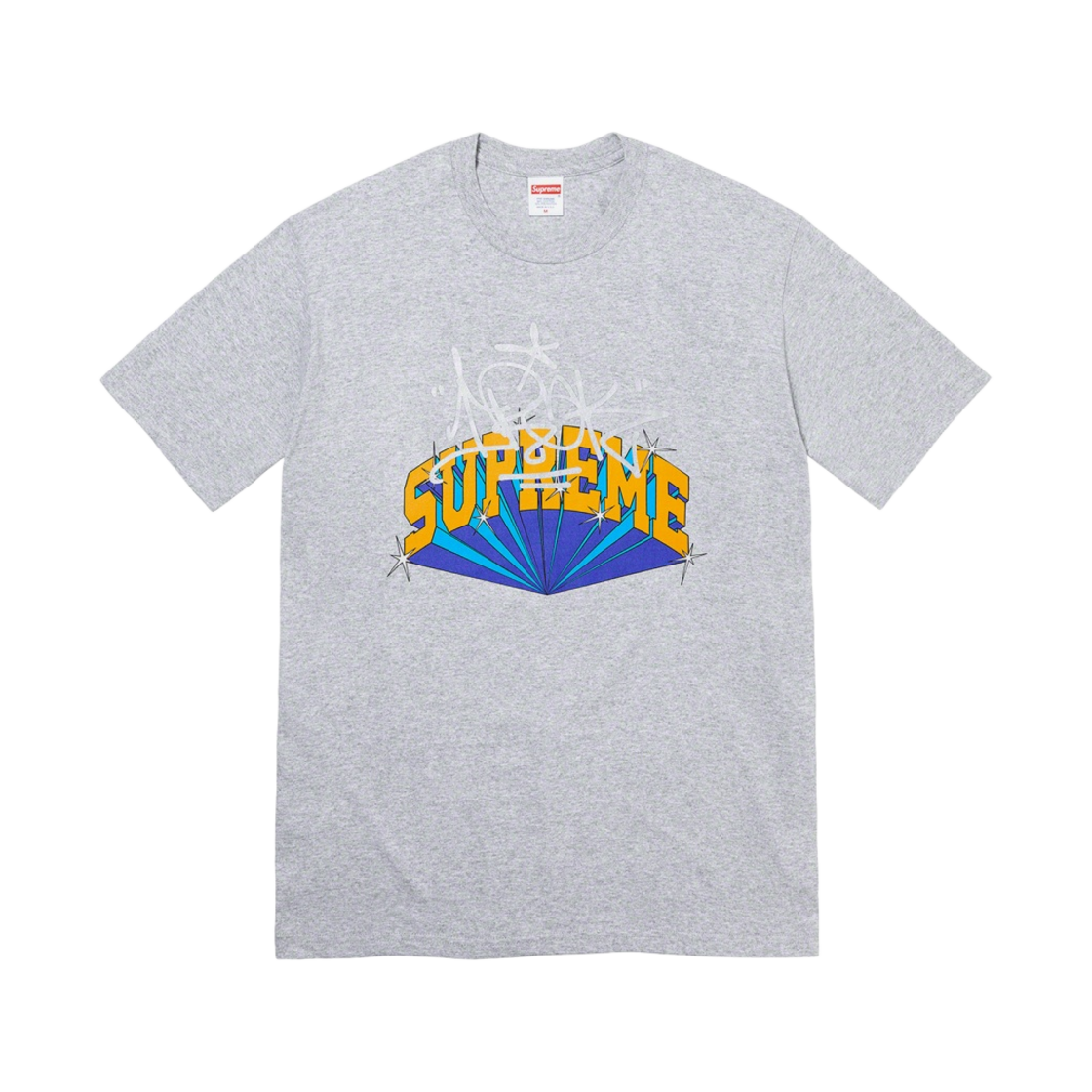 슈프림 x 이라크 아크 티셔츠 헤더 그레이 - 22FW(Supreme x Irak Arc T-Shirt Heather Grey - 22FW) - 1