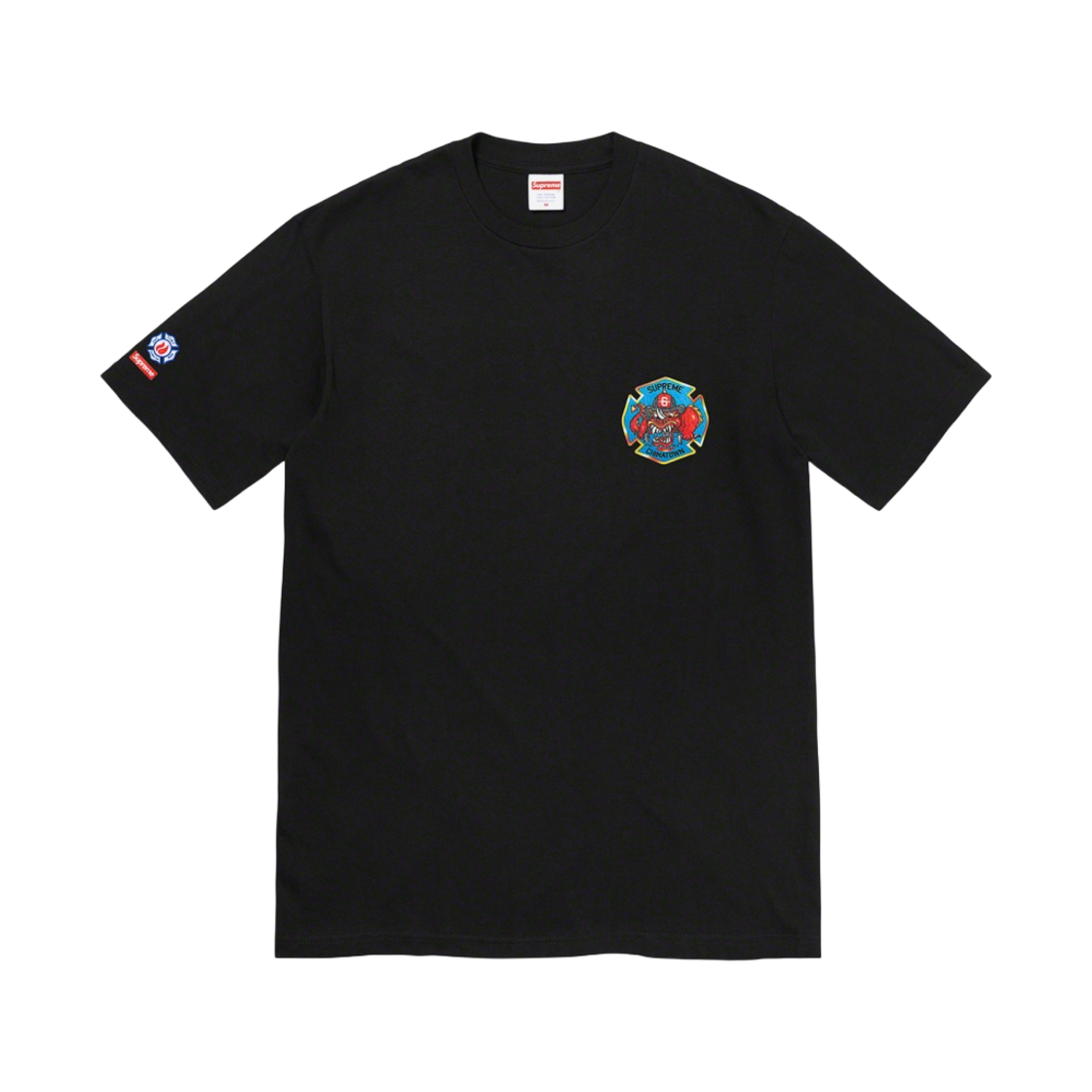 슈프림 FDNY 엔진 9 티셔츠 블랙 - 22FW(Supreme FDNY Engine 9 T-Shirt Black - 22FW) - 2