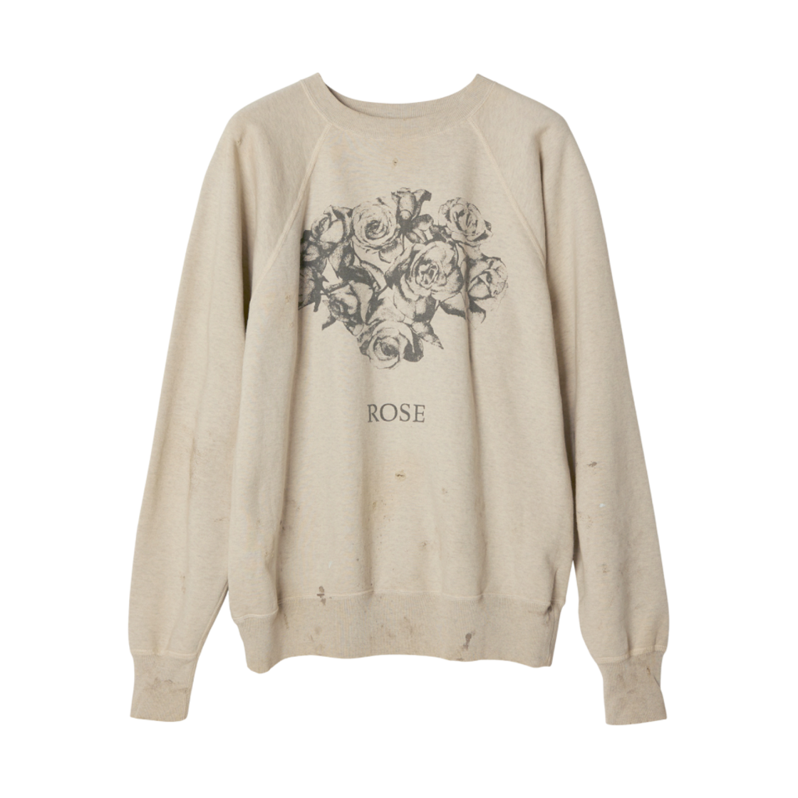 세인트 마이클 로즈 크루넥 스웨트셔츠 그레이 - 23SS(Saint Mxxxxxx Rose Crew Neck Sweatshirt Gray - 23SS) - 1