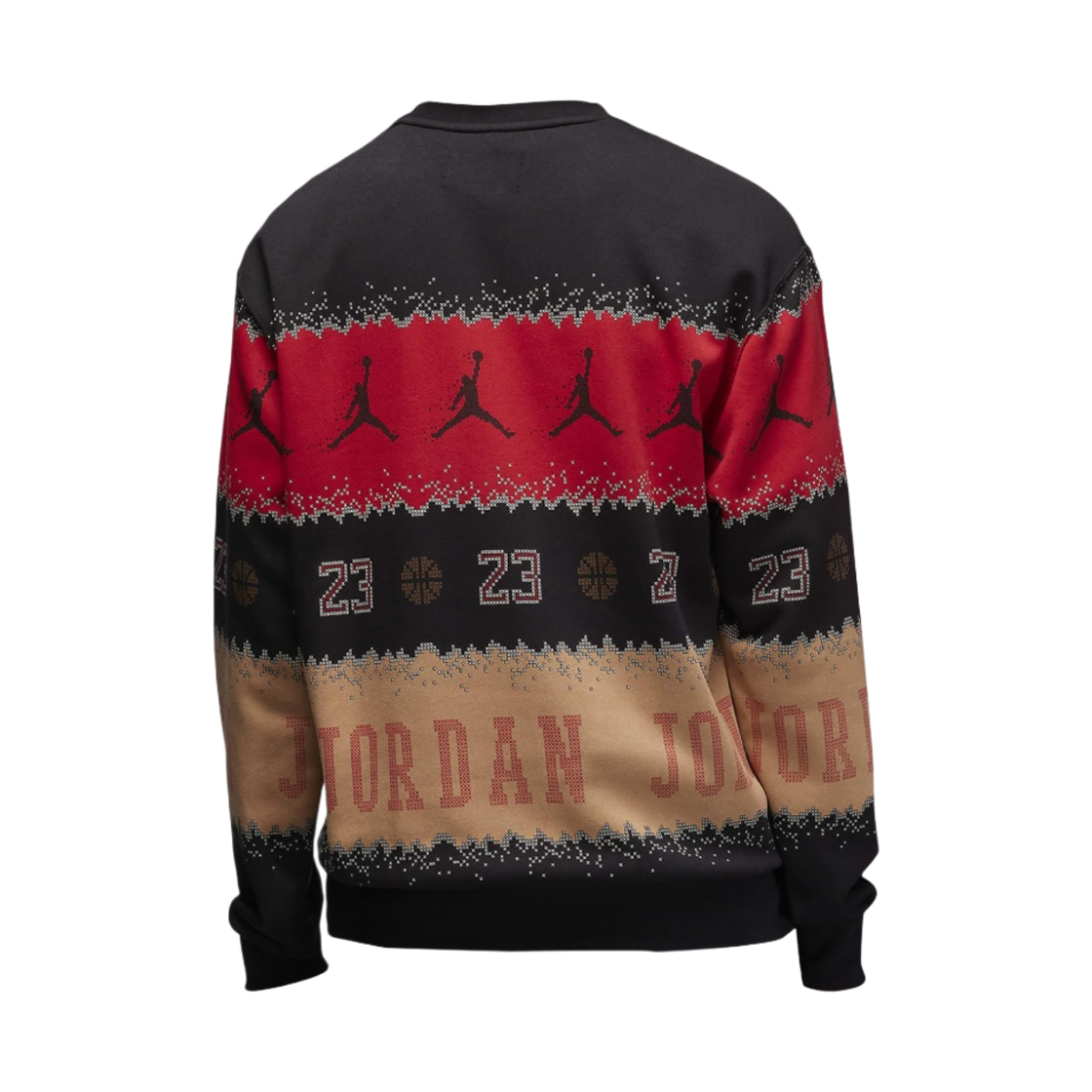 조던 에센셜 홀리데이 플리스 크루넥 스웨트셔츠 짐 레드 블랙 - US/EU(Jordan Essentials Holiday Fleece Crewneck Sweatshirt Gym Red Black - US/EU) - 2