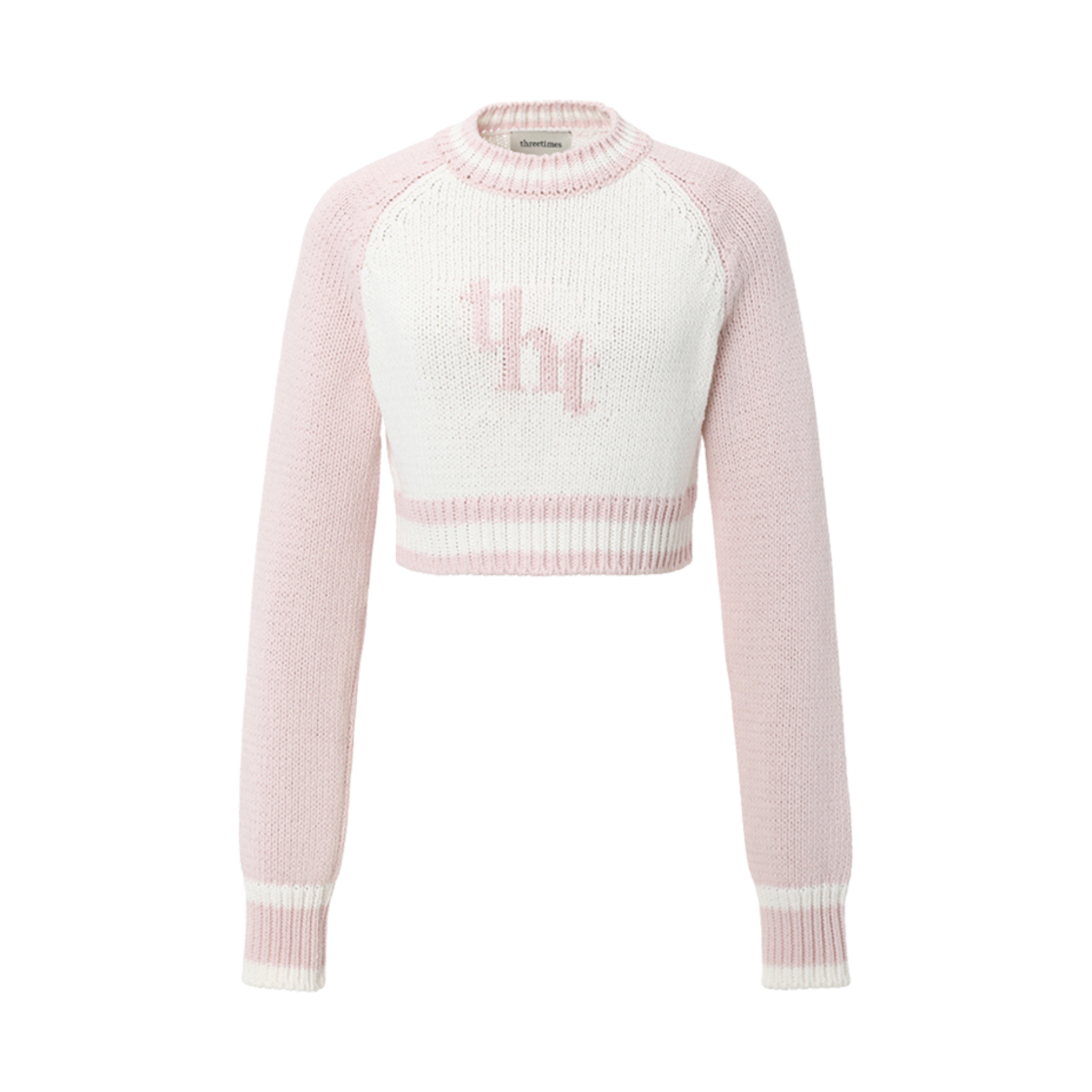 - (W) Threetimes Tht Jacquard Sweatshirt Mini Pink
