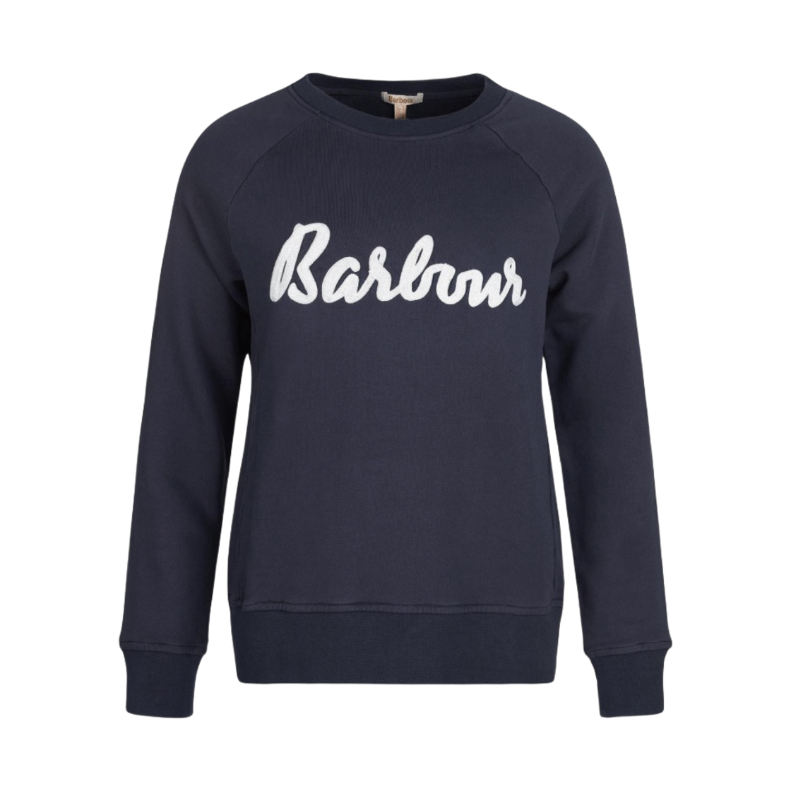 (W) 바버 오터번 스웨트셔츠 네이비((W) Barbour Otterburn Sweatshirt Navy) - 1