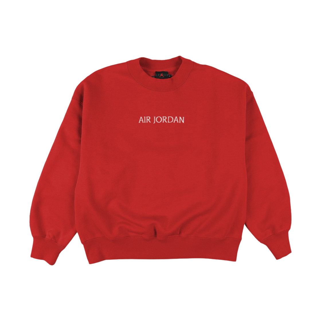 DQ4650-612 (W) Jordan Wordmark Fleece Crewneck Sweatshirt Fire Red - Asia