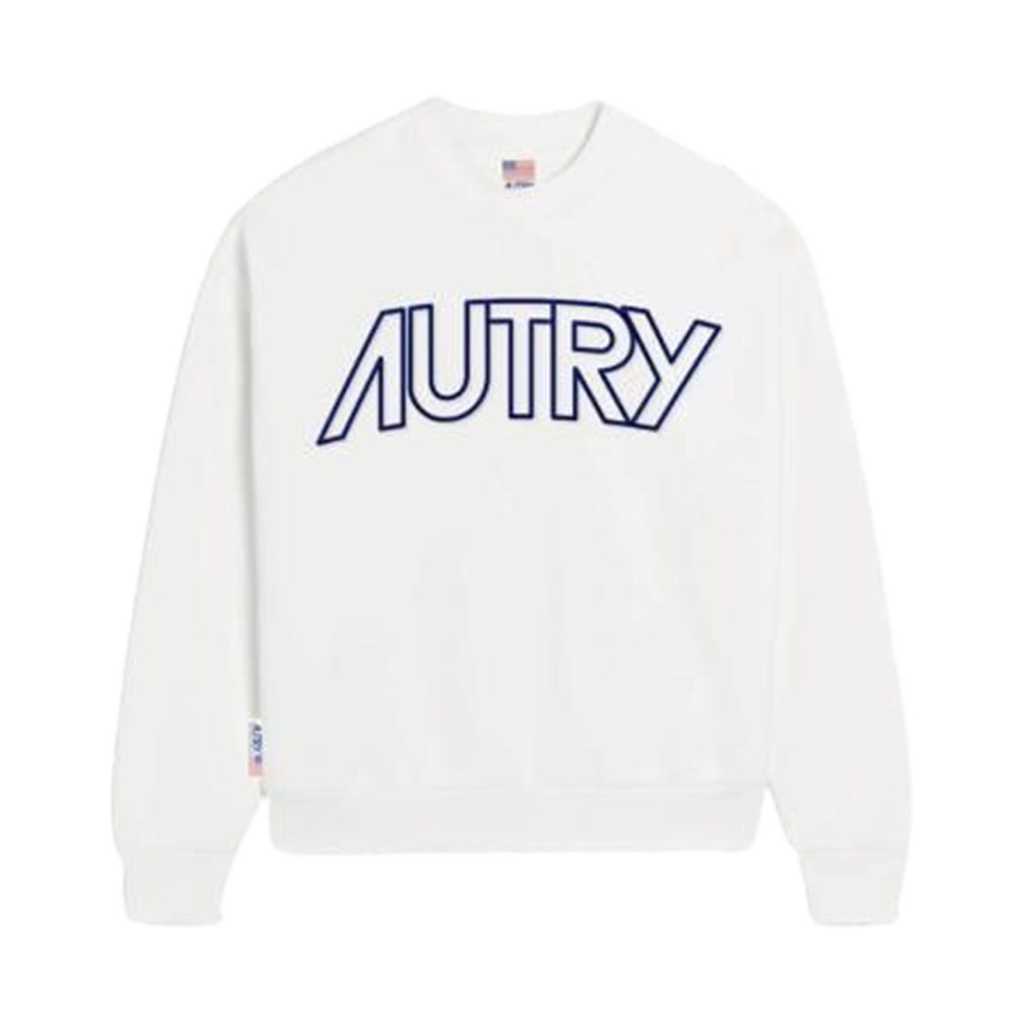 SWIM-408W Autry Logo Icon Crewneck Sweatshirt White