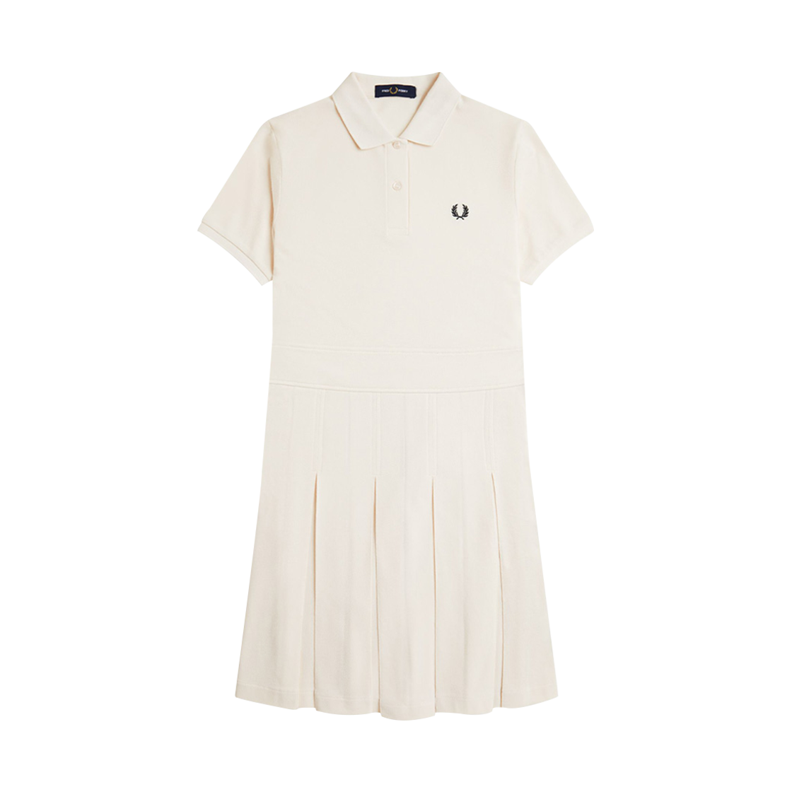 AFPF2519166-R33 Fred Perry Womens Pleated Tennis Dress Silky Peach