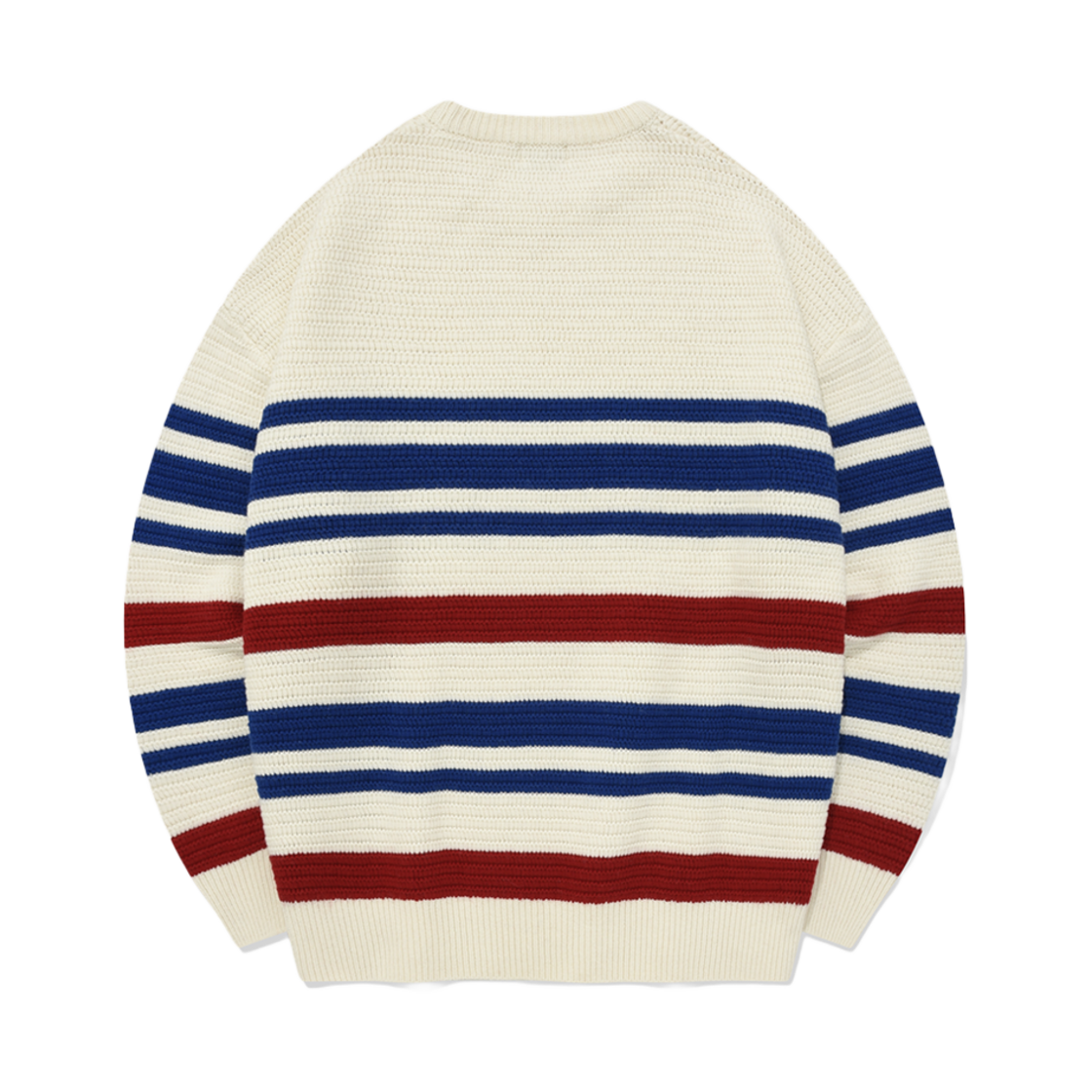커버낫 투톤 스트라이프 크루넥 니트 아이보리(Covernat Muton Stripe Crewneck Knit Ivory) - 2