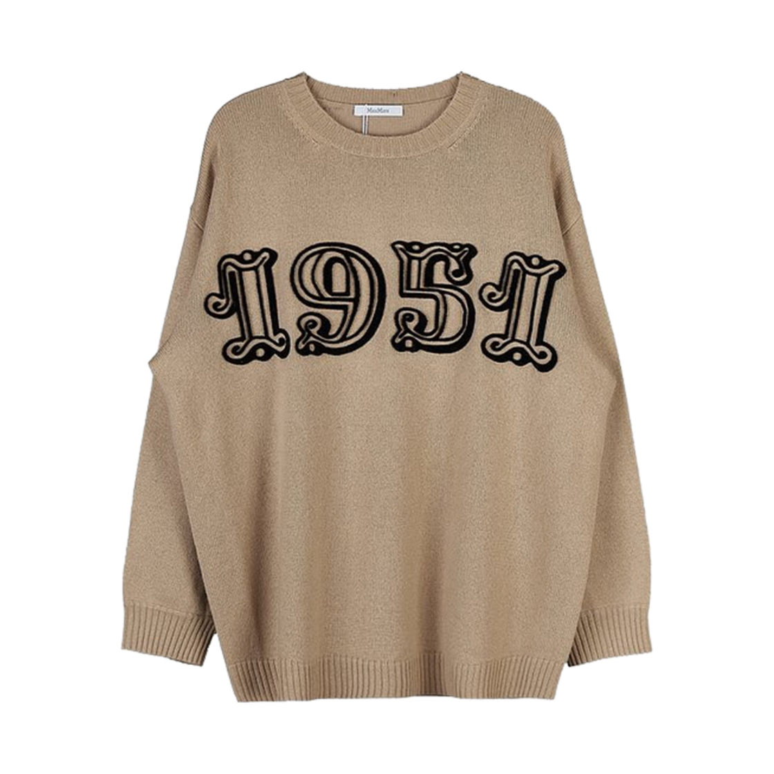 (W) 막스마라 바드 울 캐시미어 니트 베이지((W) Max Mara Bard Wool Cashmere Knit Beige) - 1