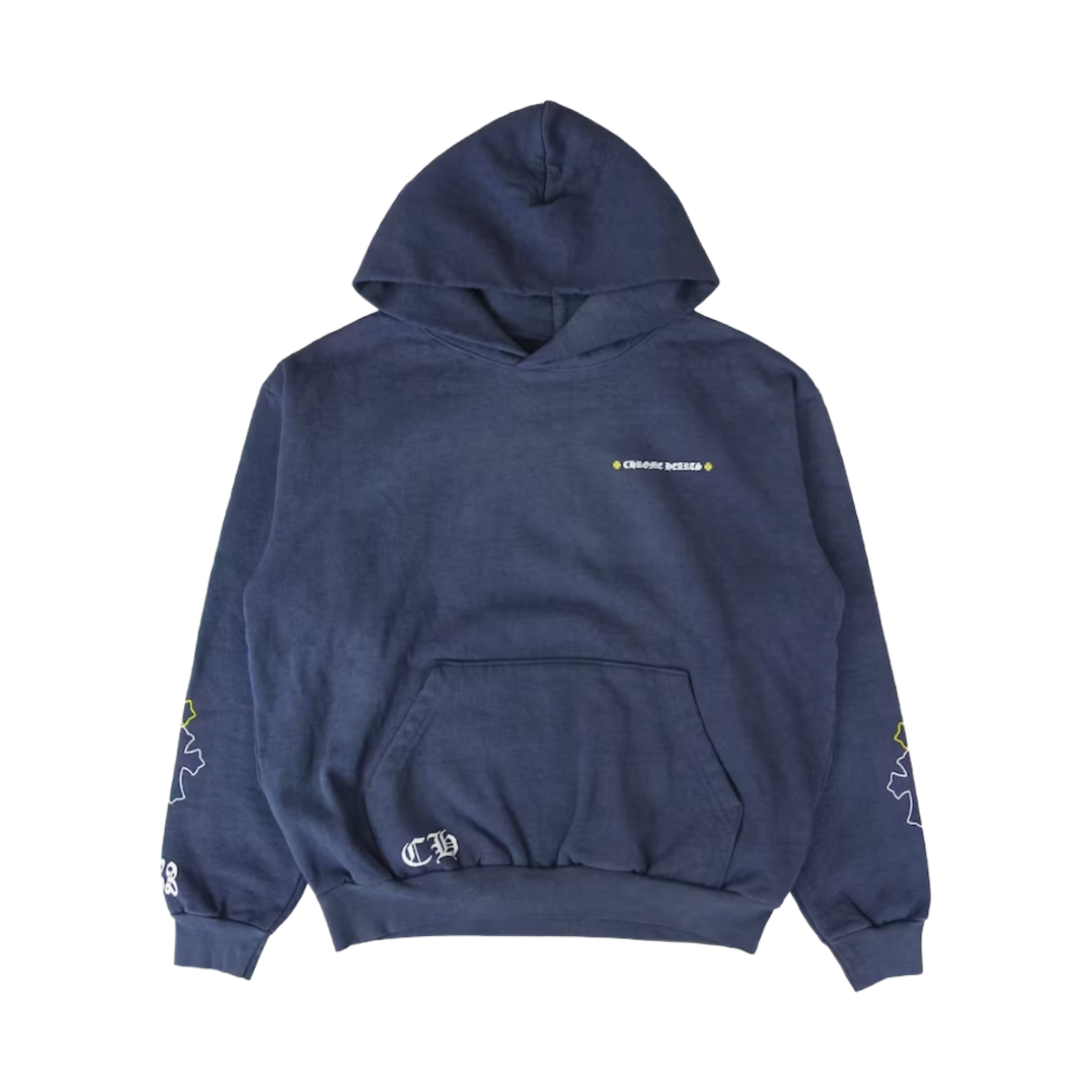 크롬하츠 x 드레이크 서티파이드 크롬 핸드 다이드 후드 워시드 블루 - 마이애미 한정(Chrome Hearts x Drake Certified Chrome Hand Dyed Hoodie Washed Blue - Miami Exclusive) - 2