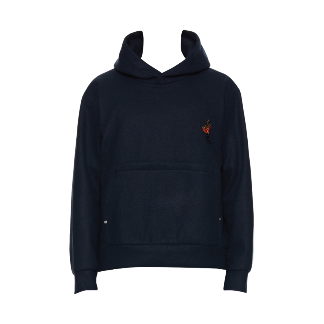 W233TS40727N Wooyoungmi Volcano Padded Hoodie Navy - 23FW