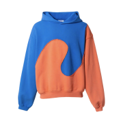 ERL Swirl Fleece Hoodie Blue Orange