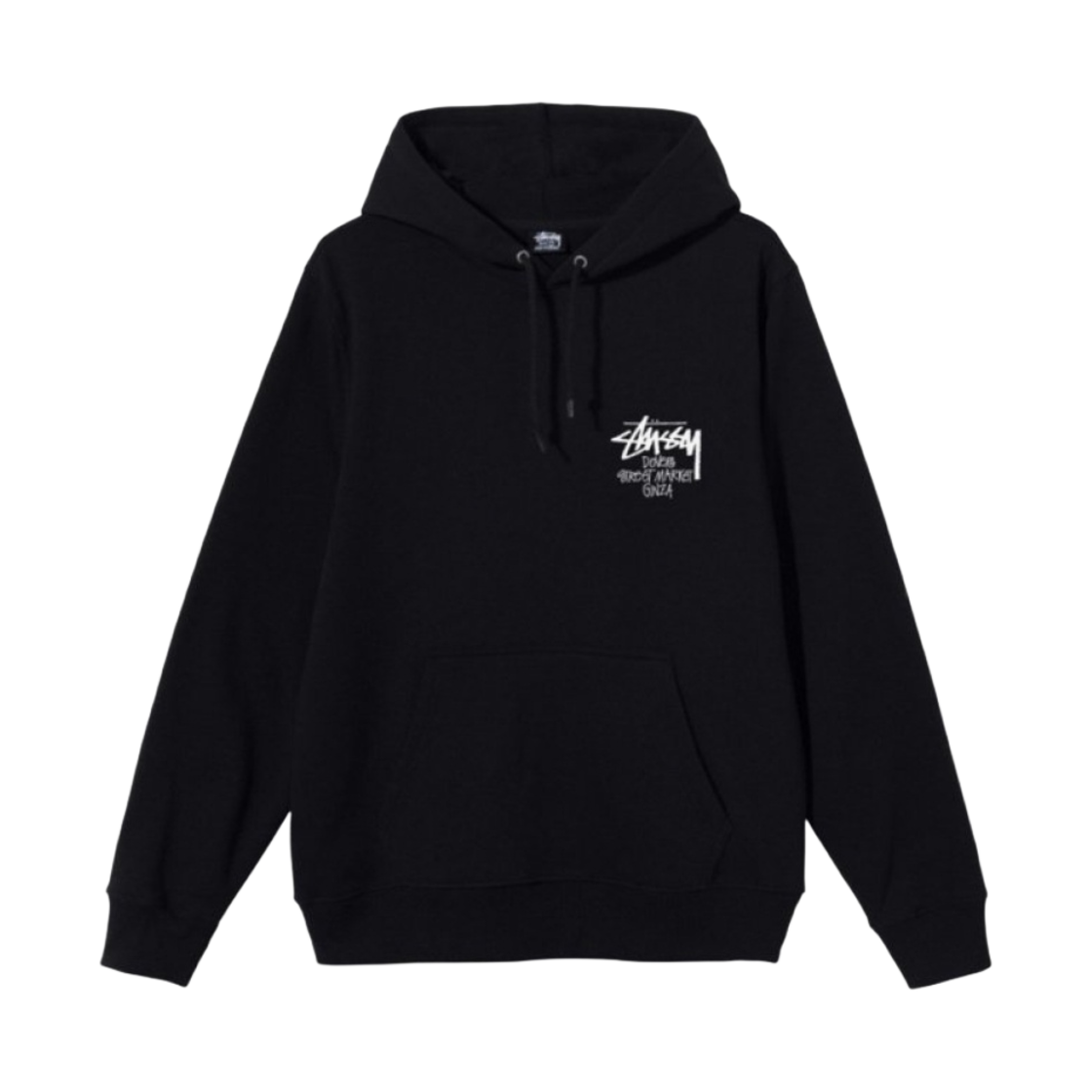 스투시 스탁 도버 스트리트 마켓 긴자 후디 블랙(Stussy Stock DSM Ginza Hoodie Black) - 2