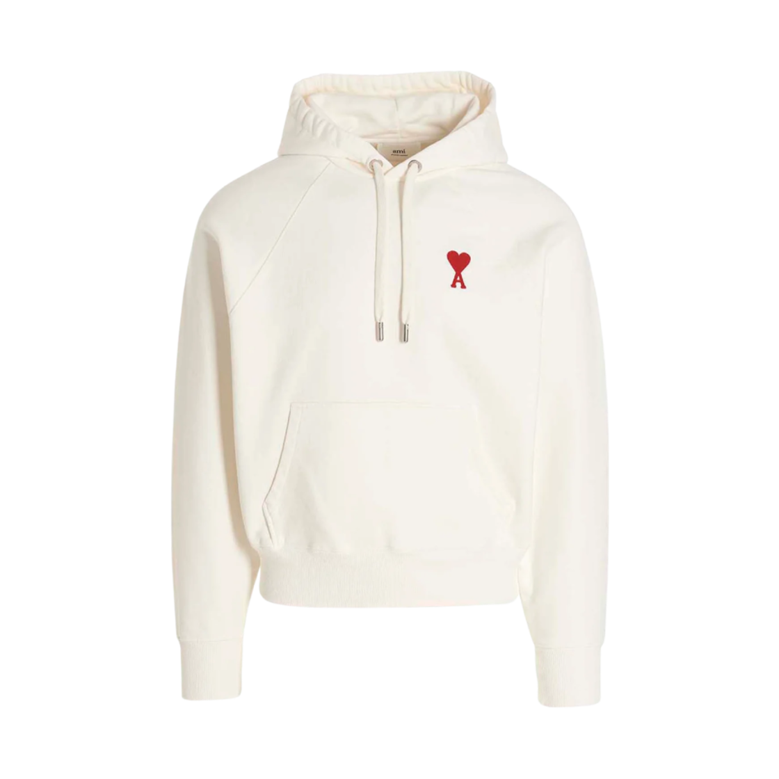 아미 스몰 하트 로고 후드 내츄럴 화이트(AMI de Coeur Hoodie Natural White) - 1
