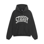 Stussy International Relaxed Hoodie Washed Black