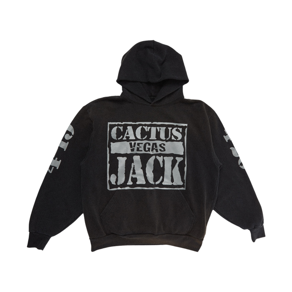 - Travis Scott Cactus Jack x WWE Wrestlemania Pullover Hoodie Black