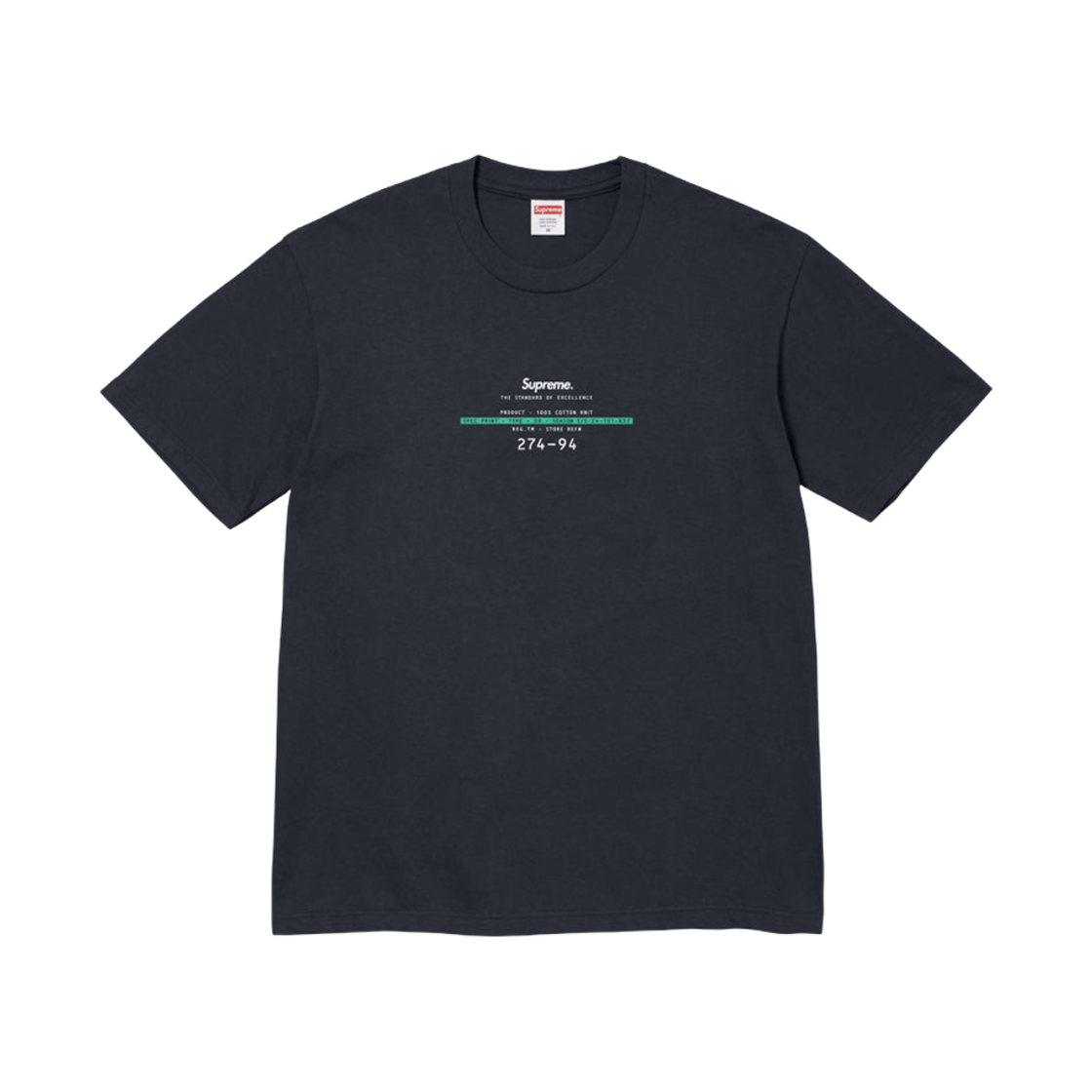 슈프림 스탠다드 티셔츠 네이비 - 24SS(Supreme Standard T-Shirt Navy - 24SS) - 1
