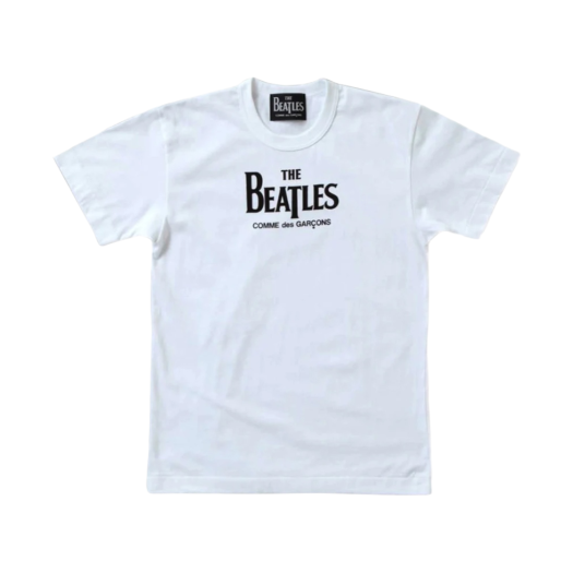 VZ-T001-051-2 Comme des Garcons x The Beatles Logo T-Shirt White