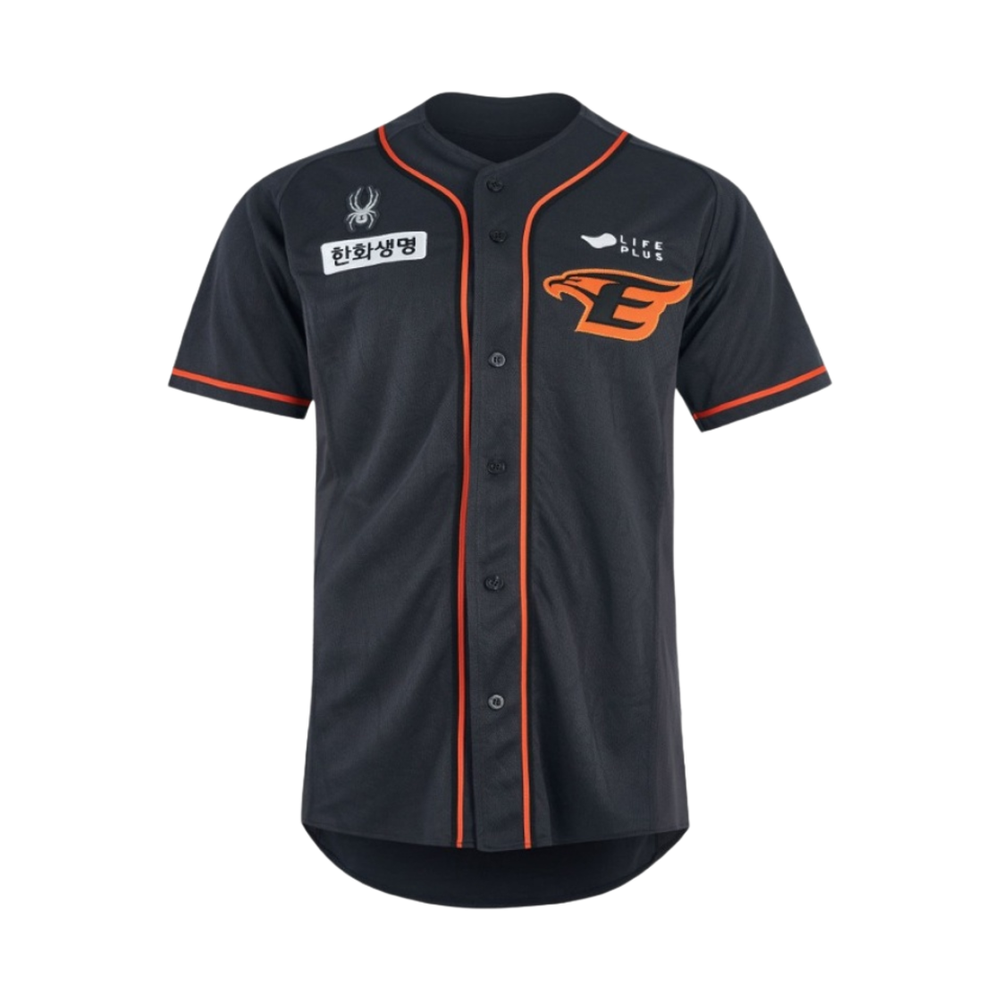 한화 이글스 스파이더 2024 어센틱 스타디움 어웨이 유니폼 블랙 (논 마킹 버전)(Hanwha Eagles Spyder 2024 Authentic Stadium Away Uniform Black (Non Marking Ver.))