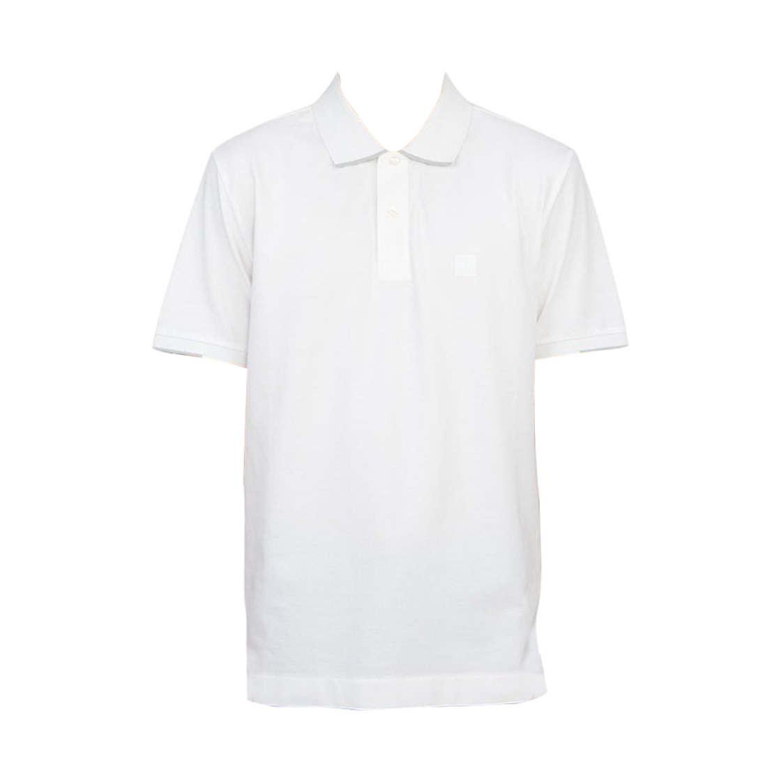 C.P. 컴퍼니 스트레치 피케 스트라이프 폴로 셔츠 화이트 - 23SS