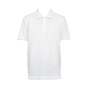 C.P. Company Stretch Piquet Striped Polo Shirt White - 23SS