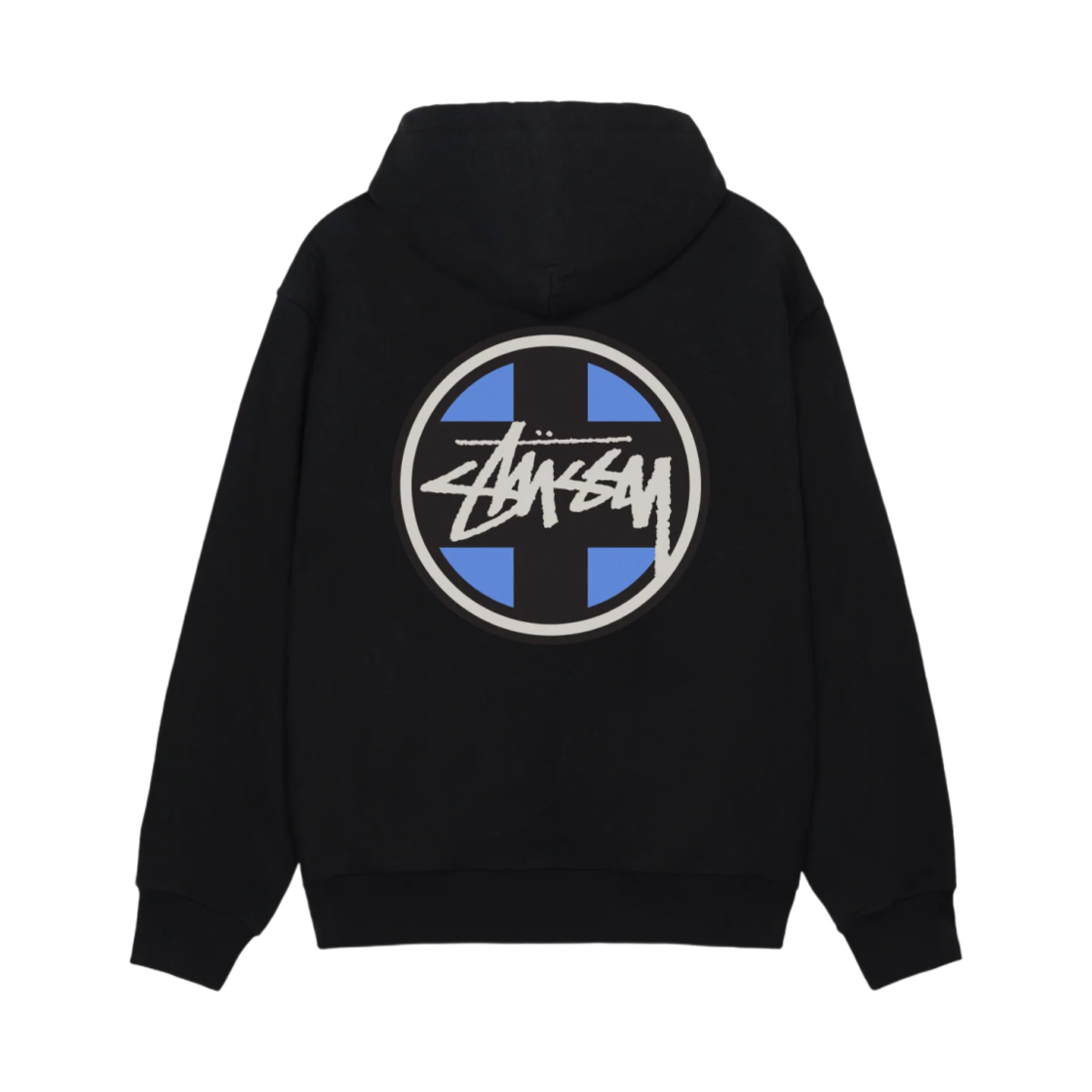 스투시 크로스 닷 후디 블랙(Stussy Cross Dot Hoodie Black) - 1