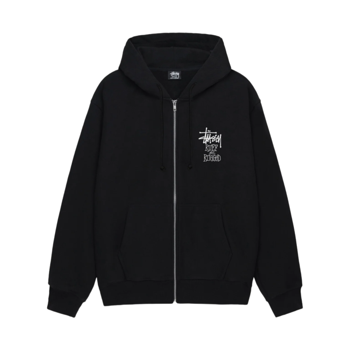 스투시 웰 수티드 집 후드 블랙(Stussy Well Suited Zip Hoodie Black) - 2
