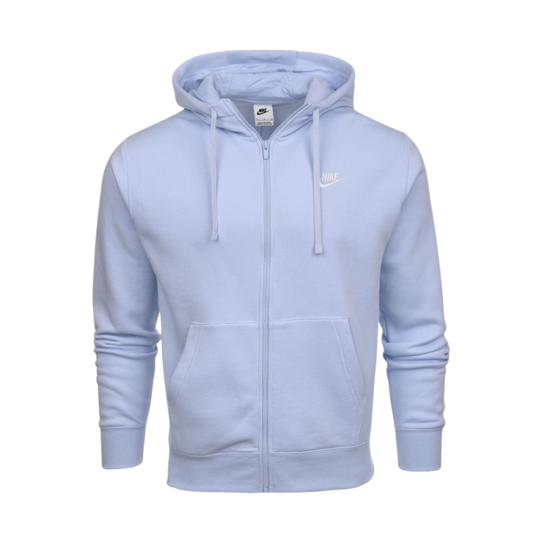 나이키 NSW 클럽 플리스 풀 집 후드 라이트 마린 - US/EU(Nike NSW Club Fleece Full Zip Hoodie Light Marine - US/EU) - 1