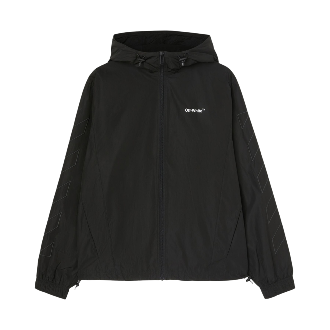 오프화이트 다이애그 아웃라인 트랙 후드 집업 블랙(Off-White Diag Outline Track Zip Hoodie Black)
